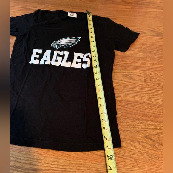 🦅 Philadelphia Eagles W Shimmer Logo Crew Neck T-Shirt - Picture 6 of 6